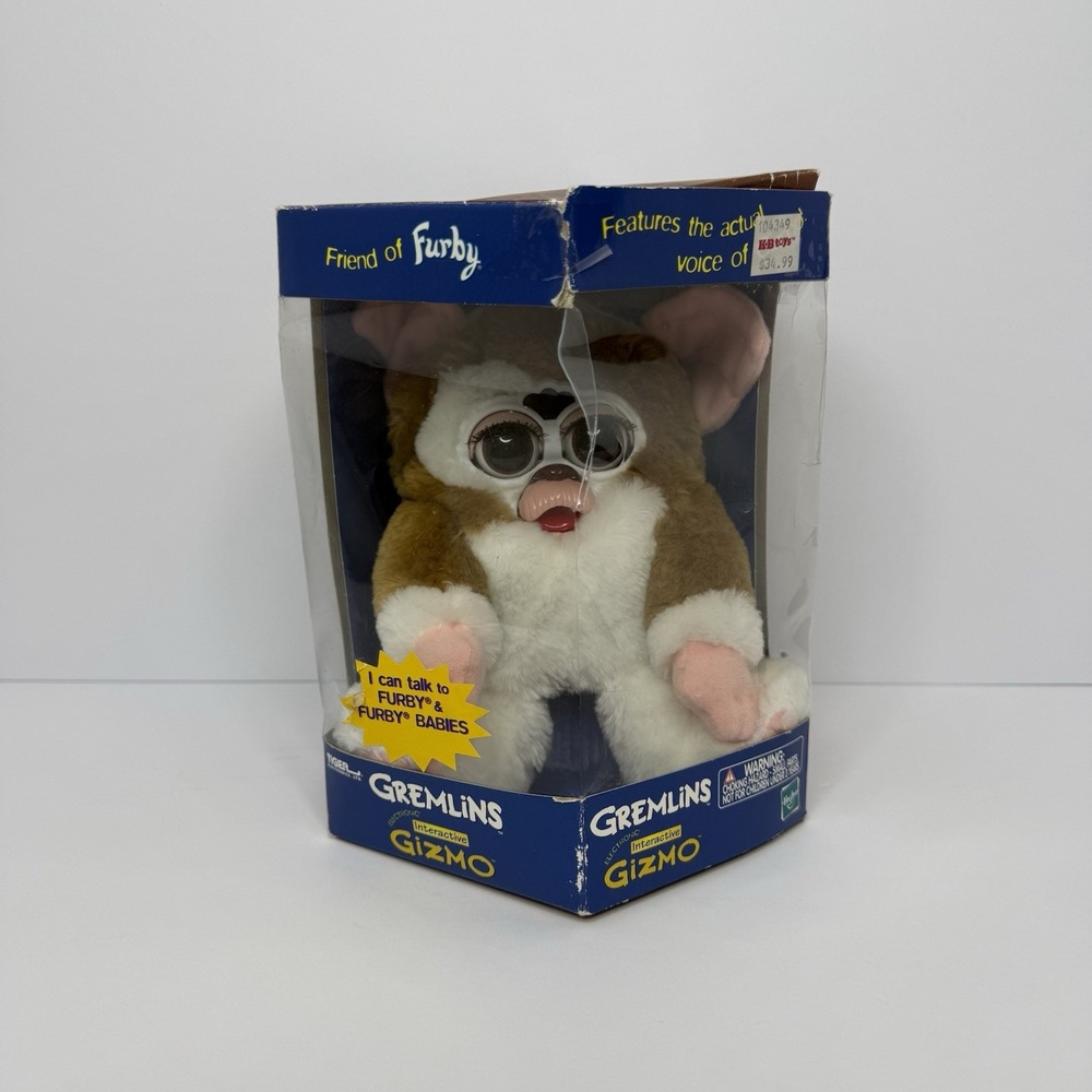 VTG 1999 Gremlins Gizmo Furby Tiger Electronics Hasbro Brand New Damaged Box